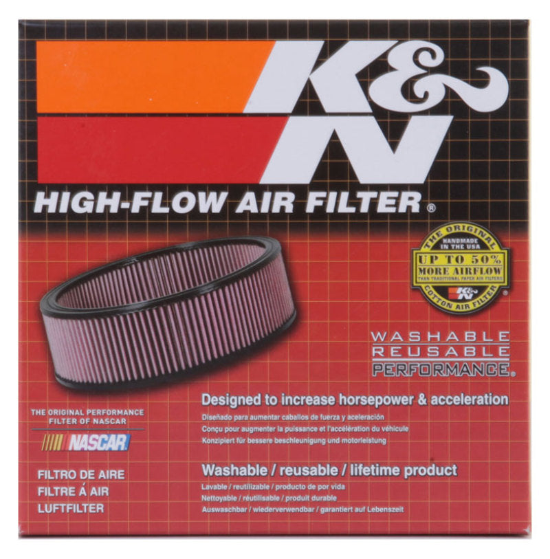 K&N Custom Racing Assembly - Round Tapered - Red 1.375in Neck Flange - 2.25in Over Height