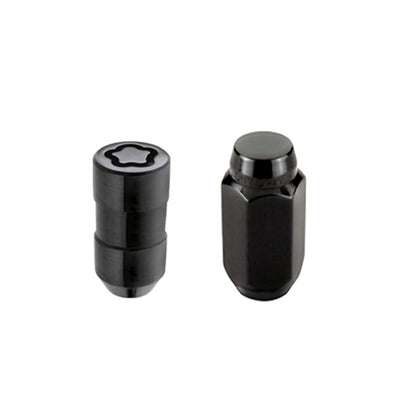 McGard 5 Lug Hex Install Kit w/Locks (Cone Seat Nut) M14X1.5 / 22mm Hex / 1.635in. Length - Black