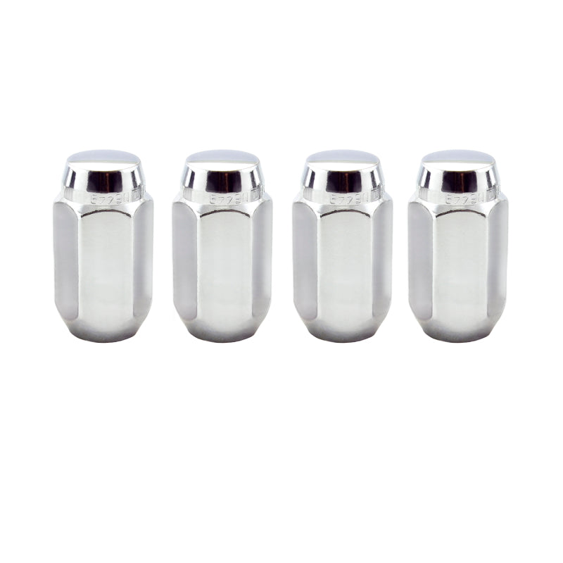 McGard Hex Lug Nut (Cone Seat) M14X1.5 / 22mm Hex / 1.635in. Length (4-Pack) - Chrome