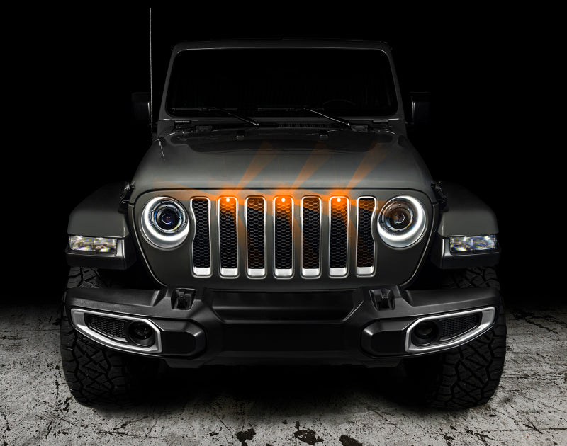 Oracle Pre-Runner Style LED Grille Kit for Jeep Gladiator JT - Amber