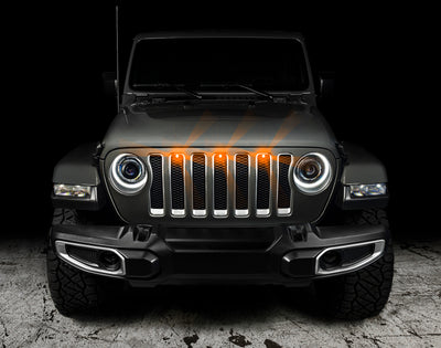 Oracle Pre-Runner Style LED Grille Kit for Jeep Gladiator JT - Amber