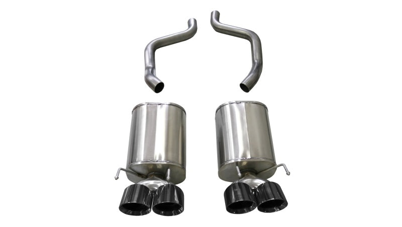 Corsa 2009-2013 Chevrolet Corvette (C6) 6.2L Black Xtreme Axle-Back Exhaust w/4.5in Tips