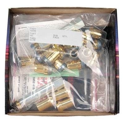 McGard SplineDrive Tuner 5 Lug Install Kit w/Locks & Tool (Cone) M12X1.25 / 13/16 Hex - Gold