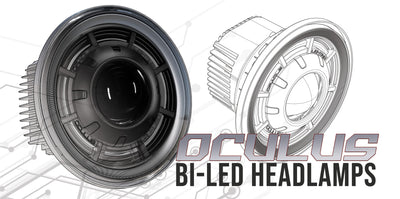 Oracle Oculus 7in Bi-LED Projector Headlights for Jeep Wrangler JK - 6000K