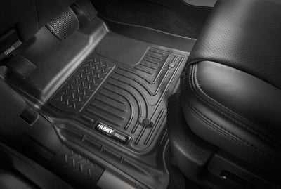 Husky Liners 2021 Ford Bronco 2 Door Weatherbeater Front & 2nd Seat Floor Liners - Black