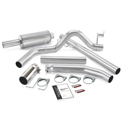 Banks Power 98-02 Dodge 5.9L Ext Cab Monster Exhaust System - SS Single Exhaust w/ Chrome Tip