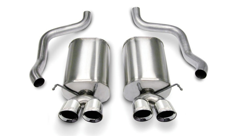 Corsa 2005-2007 Chevrolet Corvette C6 6.0L V8 Polished Sport Axle-Back Exhaust